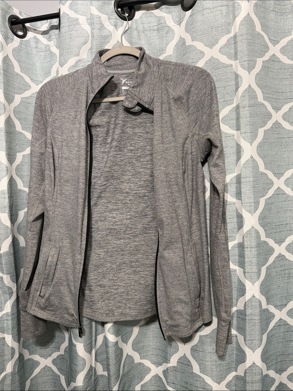 Old Navy Gray Women's Utility Zip Jacket